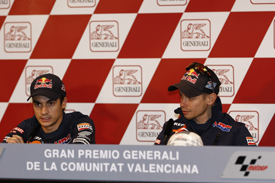 Dani Pedrosa and Casey Stoner