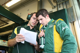 Alexander Rossi Lotus Abu Dhabi test 2011