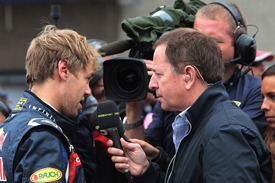 Martin Brundle interviews Sebastian Vettel
