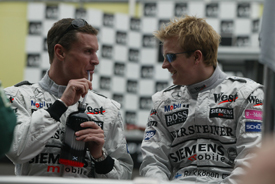 David Coulthard and Kimi Raikkonen at McLaren in 2003