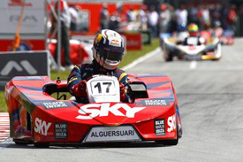 Jaime Alguersuari in Felipe Massa's kart event