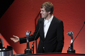 Sebastian Vettel at the AUTOSPORT Awards