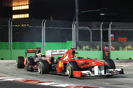 In Singapore he got together with Massa once again