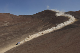 Dakar Rally 2010. VW Race Toureg, action