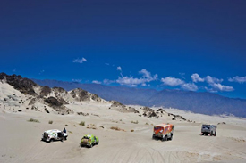 2010 Dakar Rally shot of tough stages and scale of millage. 