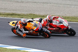 Casey Stoner and Nicky Hayden, Motegi 2011