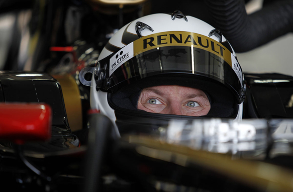 Kimi Raikkonen Lotus test Valencia 2012