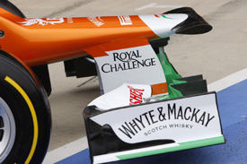 The VJM05's front wing
