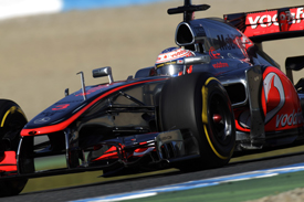 Jenson button McLaren 2012 Jerez test