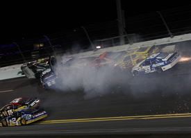 NASCAR Shootout crash 2012