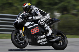 Jorge Lorenzo, Yamaha, Sepang testing 2012