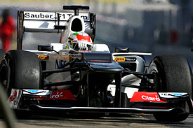 Sergio Perez, Sauber, Barcelona testing 2012
