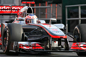 Jenson Button, McLaren, Barcelona testing 2002