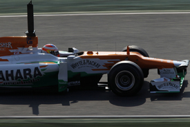 Paul di Resta, Force India, Catalunya testing 2012