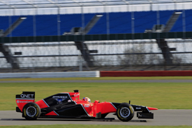 Timo Glock, Marussia, Silverstone testing 2012