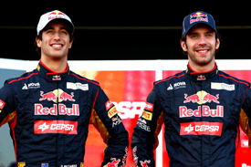 Daniel Ricciardo and Jean-Eric Vergne