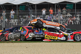 Melbourne V8s crash