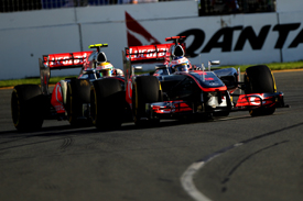Jenson Button and Lewis Hamilton, McLaren, Melbourne 2012