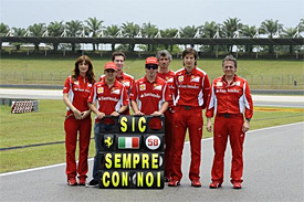 Ferrari's tribute to Simoncelli