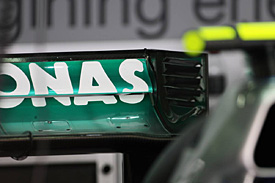 Mercedes rear wing