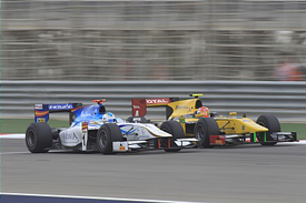 Johnny Cecotto races with Felipe Nasr in Bahrain