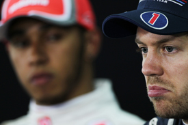 Lewis Hamilton and Sebastian Vettel