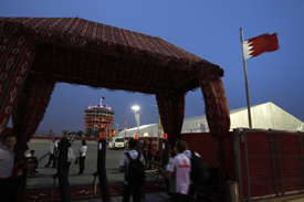 All was calm in the paddock