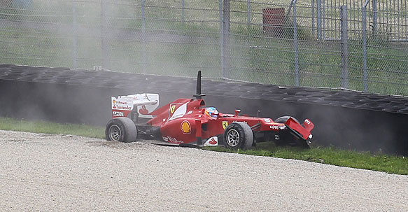 Alonso damage Mugello