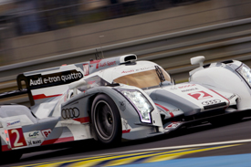 Audi Set the pace during second practice. 