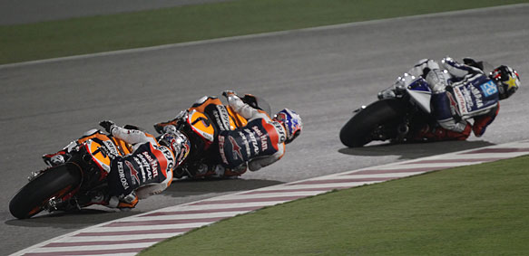 Jorge Lornezo leads Honda