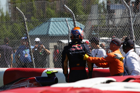 Jean-Eric Vergne crashes in Montreal practice