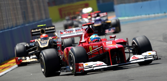 Fernando Alonso Ferrari 2012 European Grand PRix Ferrari