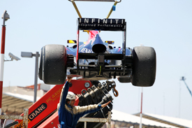 Sebastian Vettel retires in Valencia