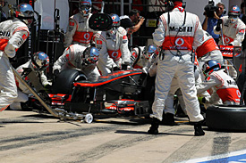 McLaren pitstop