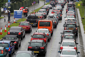 Silverstone traffic