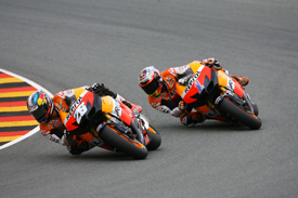 Dani Pedrosa and Casey Stoner