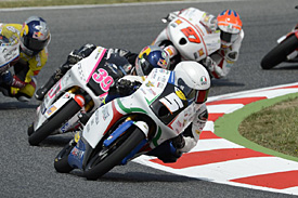 Remano Fenati won in his second Moto3 outing