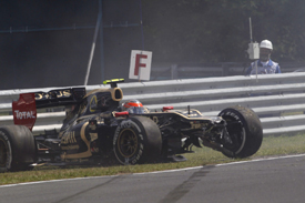 Romain Grosjean, Lotus, Hungaroring, crash
