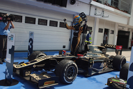 Esteban Gutierrez wins at the Hungaroring