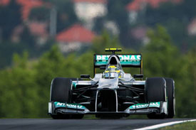 Nico Rosberg Mercedes Hungary 2012