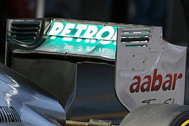 Mercedes DRS wing
