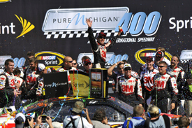 Greg Biffle wins at Michigan