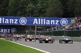 Spa Formula 1 start 2011
