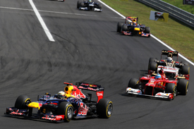 Sebastian Vettel Red Bull Fernando Alonso Ferrari 2012 Hungarian Grand Prix