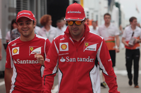 Felipe Massa and Fernando Alonso