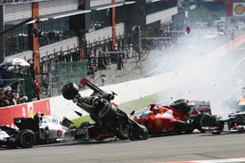 Spa start crash 2012