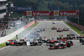 Jenson Button leads Spa start