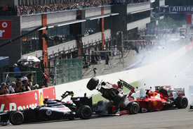 Spa start crash 2012