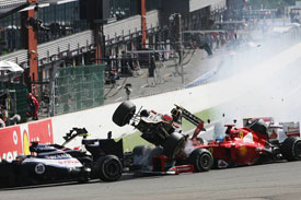 Fernando Alonso Spa Crash