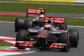 Lewis Hamilton Jenson Button McLaren 2012 British Grand Prix